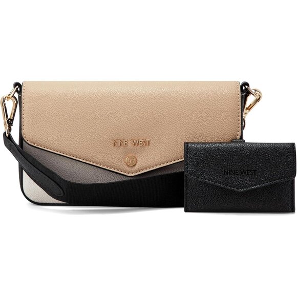 Peaches Crossbody Bag Cotton Blend Mini Flap Card Case Womens Organizing - Picture 1 of 5